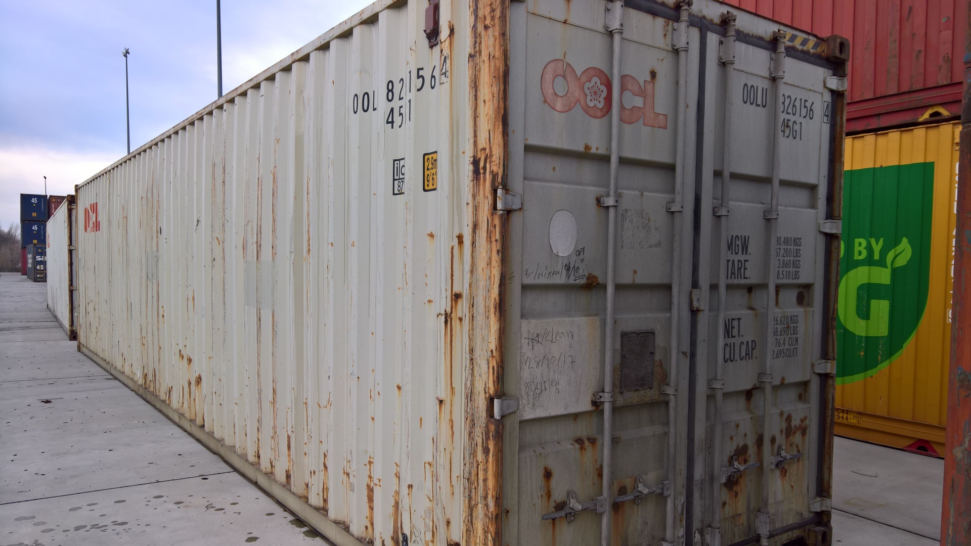 40'HC CW shipping container 12m used high